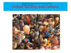 Indian Society and Culture
