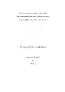DYNAMICS OF HISTONE MODIFICATIONS&￥-(外国生物毕业论文)