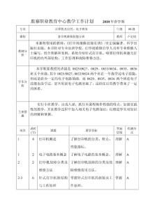 10春《打印机维修技能实训》教学计划及课程编制