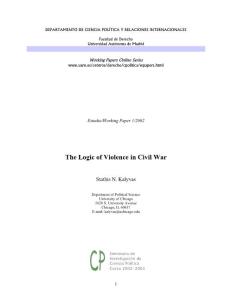 the logic of violence in civil war
