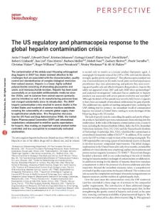 nbt.3606-The US regulatory and pharmacopeia response to the global heparin contamination crisis