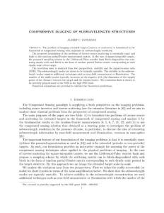 Compressive Imaging of Subwavelength Structures