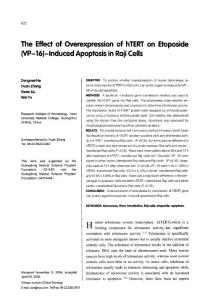 The effect of overexpression of hTERT on etoposide (VP-16)-induced apoptosis in Raji cells