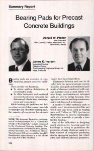 Bearing Pads for Precast Concrete Buildings - PCI