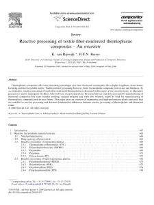 Reactive processing of textile fiber-reinforced thermoplastic composites - An overview