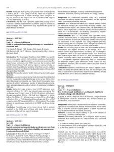 Role of vision in gait stabilization Local dynamic stability in treadmill walking while blindfolded