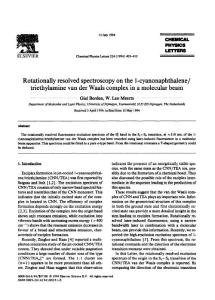 Rotationally resolved spectroscopy on the 1-cyanonaphthalenetriethylamine van der Waals complex in a molecular beam