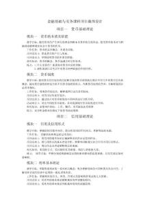 金融基礎與實務課程項目載體設計