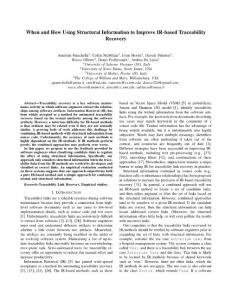 When and How Using Structural Information to Improve IR-based…