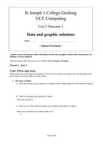Unit 1 Outcome 1 - edulists.com.au