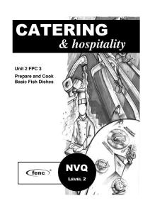 Unit 2 FPC 3 - Prepare and Cook Basic Fish Dishes - FENC