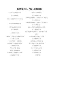 PD-1臨床醫(yī)院