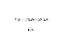專題十常見的非金屬元素文庫