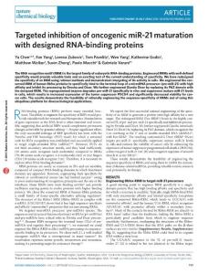 nchembio.2128-Targeted inhibition of oncogenic miR-21 maturation with designed RNA-binding proteins