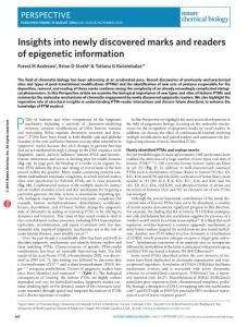 nchembio.2149-Insights into newly discovered marks and readers of epigenetic information