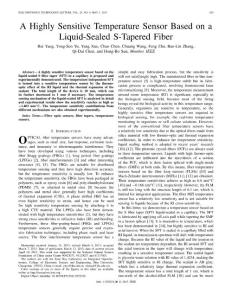 Liquid-Sealed S-Tapered Fiber