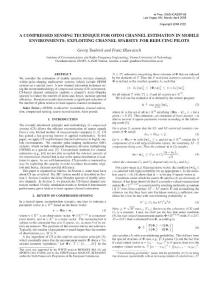 A compressed sensing technique for OFDM channel estimation in mobile environments_ Exploiting channel sparsity for reducing pilots