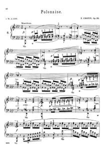 肖邦 A大调波兰舞曲，Op.53（肖邦） Polonaise in A-flat major, Op.53 (Chopin, Frédéric)