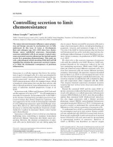Genes Dev.-2016-Georgilis-1791-2-Controlling secretion to limit chemoresistance