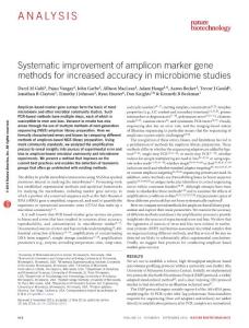 nbt.3601-Systematic improvement of amplicon marker gene methods for increased accuracy in microbiome studies