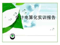 会计电算化演讲
