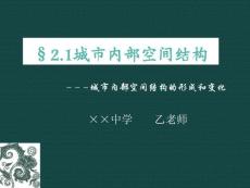 高中地理课件2.1城市内部空间结构