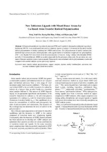 New Tridentate Ligands with Mixed Donor Atoms for Cu-Based…