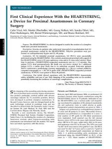 First Clinical Experience With the HEARTSTRING, a Device for…