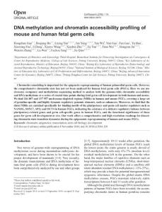 cr2016128a-DNA methylation and chromatin accessibility profiling of mouse and human fetal germ cells