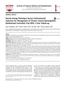 Muscle Energy Technique Versus Corticosteroid Injection for…