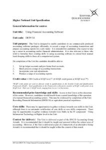 DE5934 Using Financial Accounting Software