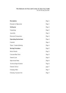 AIR SIZER氣流式篩分儀英文操作說明書