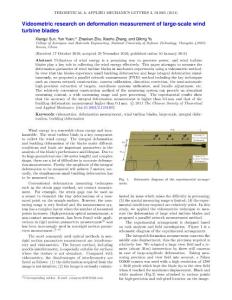 videometric research on deformation measurement of large-scale wind turbine blades