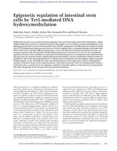Genes Dev.-2016-Kim-2433-42-Epigenetic regulation of intestinal stem cells by Tet1-mediated DNA hydroxymethylation