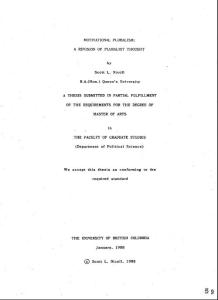 motivational pluralism  a revision of pluralist thought