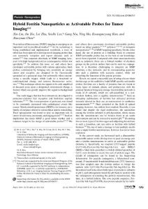 hybrid ferritin nanoparticles as activatable probes for tumor imaging