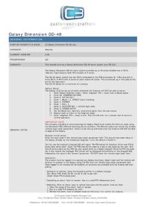 Galaxy Dimension GD-48 - C3 Custom Code Crafters