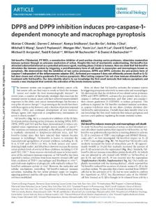 nchembio.2229-DPP8 and DPP9 inhibition induces pro-caspase-1-dependent monocyte and macrophage pyroptosis