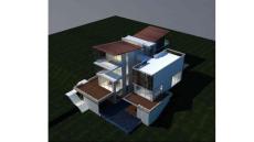 現代別墅效果圖F型