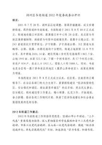 潤州區韋崗街道2012年黨委政務公開欄