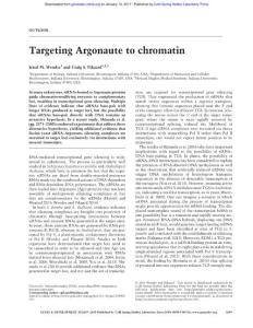 Genes Dev.-2016-Wendte-2649-50-Targeting Argonaute to chromatin
