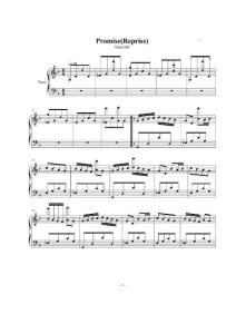 寂靜嶺2神曲promise鋼琴曲鋼琴譜