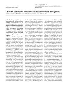 cr20176a-CRISPR control of virulence in Pseudomonas aeruginosa