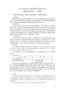2011年新课标高考生物考纲解读及冲刺复习指导