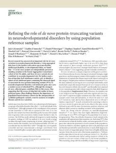 ng.3789-Refining the role of de novo protein-truncating variants in neurodevelopmental disorders by using population reference samples