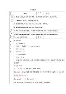 初中英语代词教案