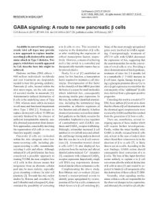 cr201720a-GABA signaling- A route to new pancreatic β cells