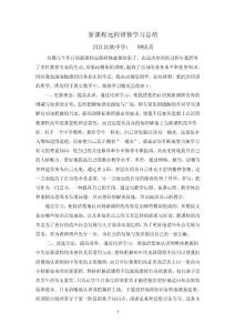 新课程远程研修学习总结