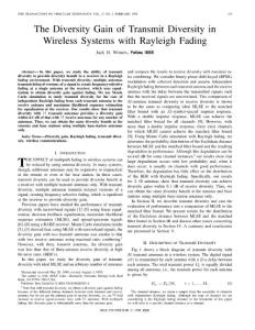 The Diversity Gain of Transmit Diversity in Wireless Systems with Rayleigh Fading