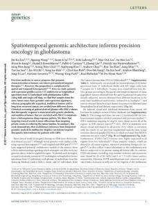 ng.3806-Spatiotemporal genomic architecture informs precision oncology in glioblastoma